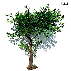 Καμπύλο αειθαλές τεχνητό δέντρο για διακόσμηση 1.5m – PL318